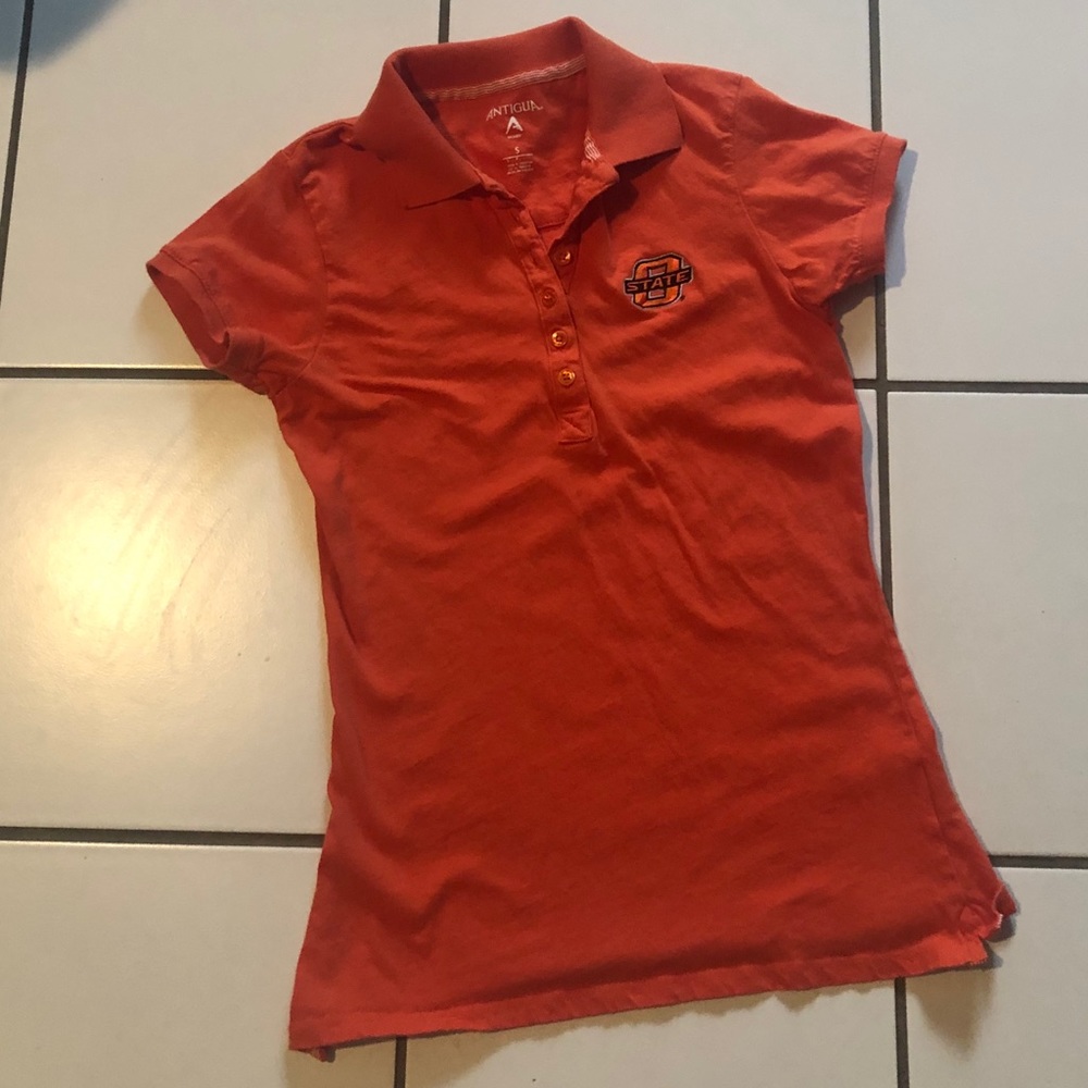 OSU COWBOYS ladies small golf shirt